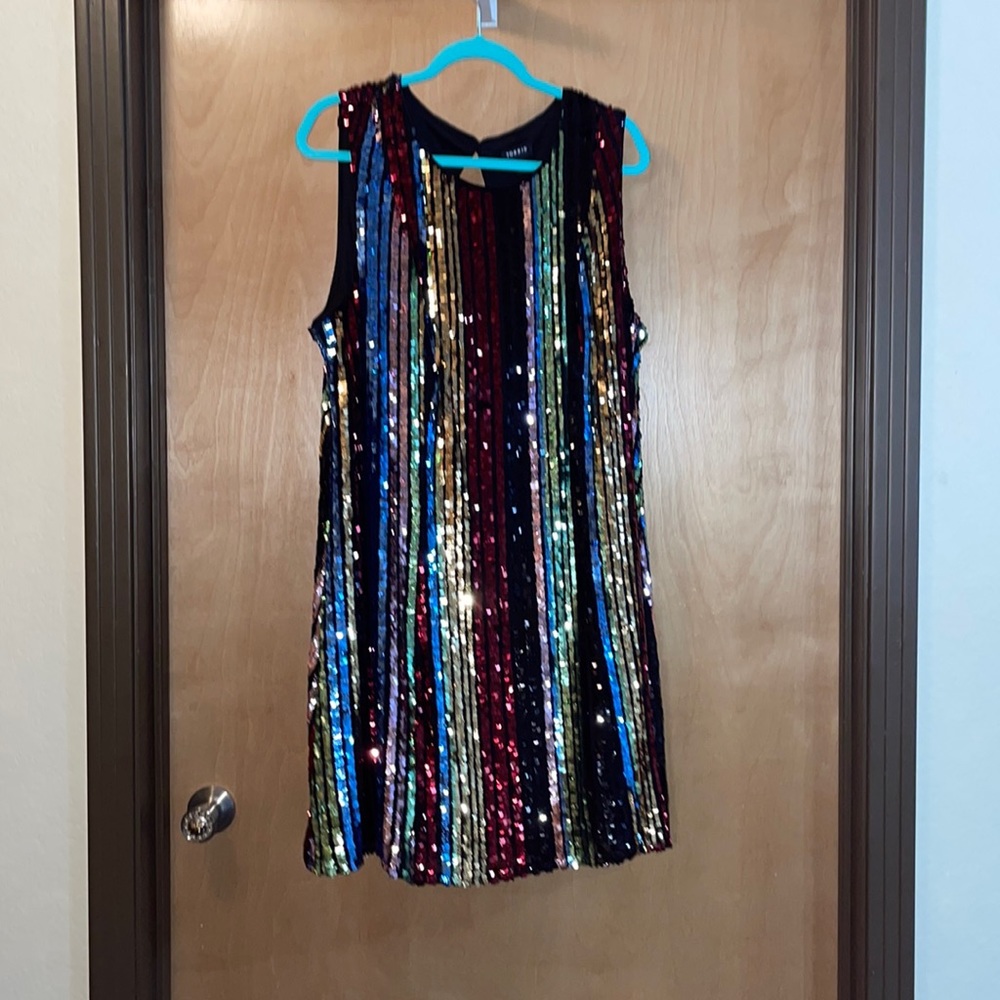 Torrid brand multi color sequin dress; Size 2 ( plus size 2x)